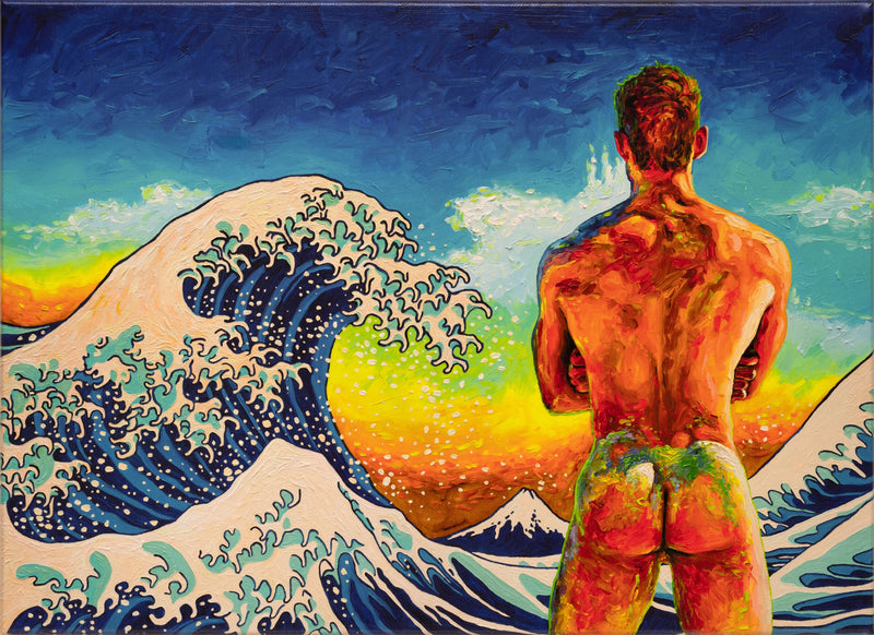 Bather with the Great Wave-EDITIONED PRINT 2/50 | Oleksandr Balbyshev
