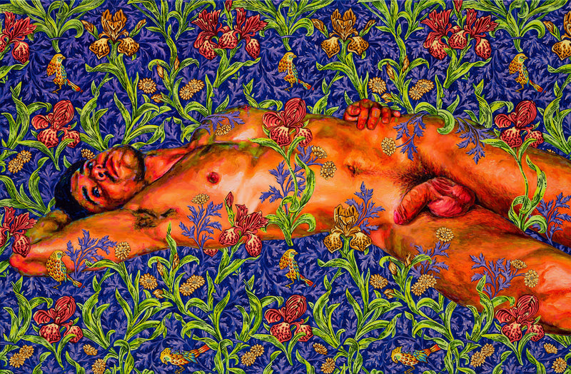 Nude with Irises (2022) | Oleksandr Balbyshev