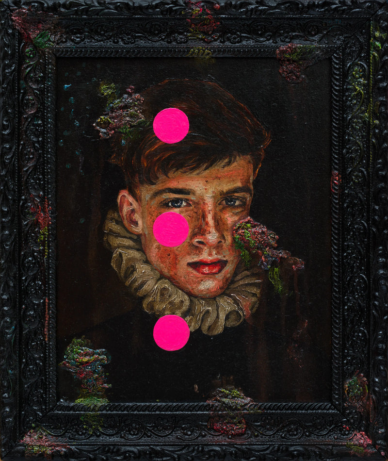 Portrait of a Young Man with Pink Circles (2019) Oleksandr Balbyshev