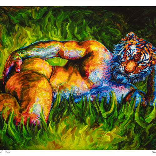 Tiger in the Grass - EDITIONED PRINT 01/50 (2025)