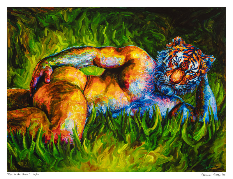 Tiger in the Grass - EDITIONED PRINT 01/50 (2025) | Oleksandr Balbyshev