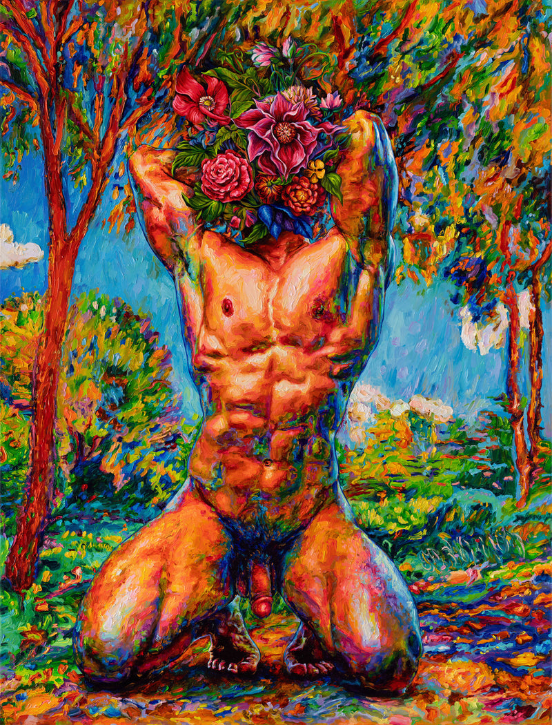 Nude with a Flower Face (2023) | Oleksandr Balbyshev