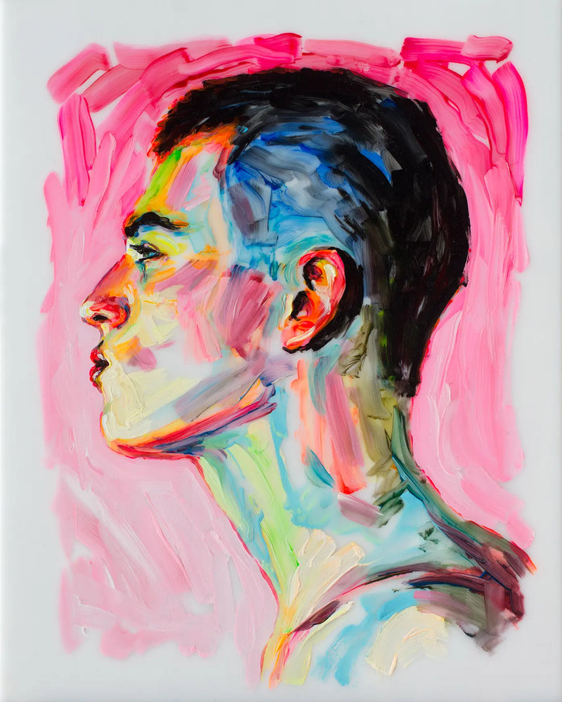 The Profile on a Pink Background (2016) Oleksandr Balbyshev